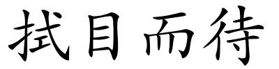 拭目而待的解释