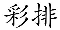 彩排的解释