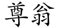 尊翁的解释