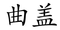 曲盖的解释