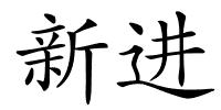 新进的解释