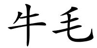 牛毛的解释