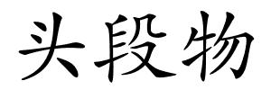 头段物的解释