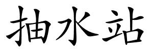 抽水站的解释
