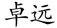卓远的解释