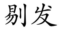 剔发的解释
