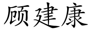 顾建康的解释