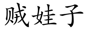 贼娃子的解释