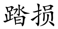 踏损的解释