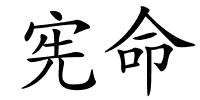 宪命的解释