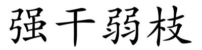 强干弱枝的解释