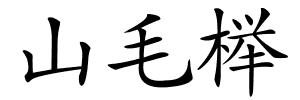 山毛榉的解释