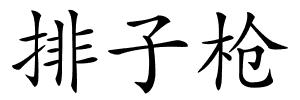排子枪的解释