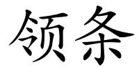 领条的解释
