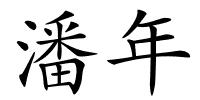 潘年的解释