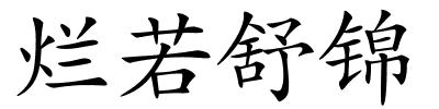 烂若舒锦的解释