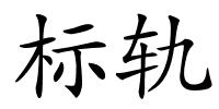 标轨的解释