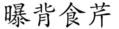 曝背食芹的解释