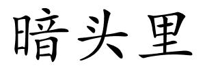 暗头里的解释