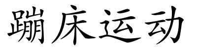 蹦床运动的解释