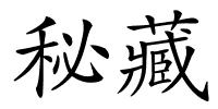 秘藏的解释