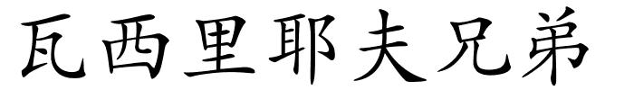 瓦西里耶夫兄弟的解释
