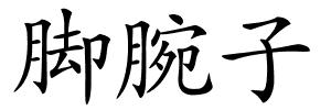 脚腕子的解释
