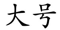 大号的解释