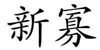 新寡的解释