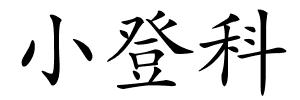 小登科的解释