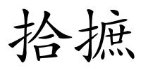 拾摭的解释