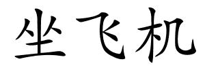 坐飞机的解释