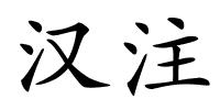 汉注的解释