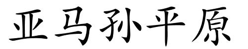 亚马孙平原的解释