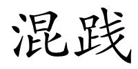 混践的解释