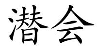 潜会的解释
