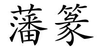 藩篆的解释
