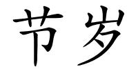 节岁的解释