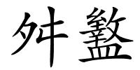 舛盭的解释