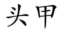 头甲的解释