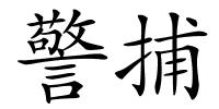 警捕的解释