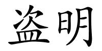 盗明的解释