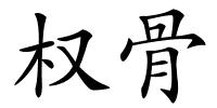 权骨的解释