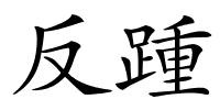 反踵的解释