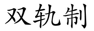 双轨制的解释
