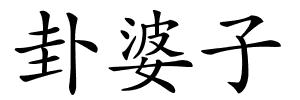 卦婆子的解释
