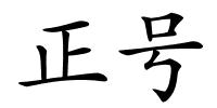 正号的解释