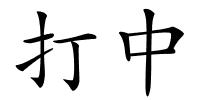 打中的解释