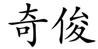 奇俊的解释