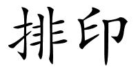 排印的解释